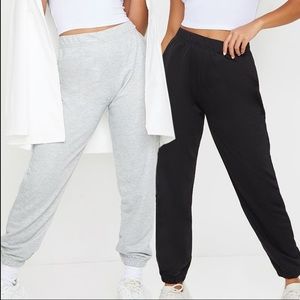 PrettyLittleThing Black & Grey Joggers
